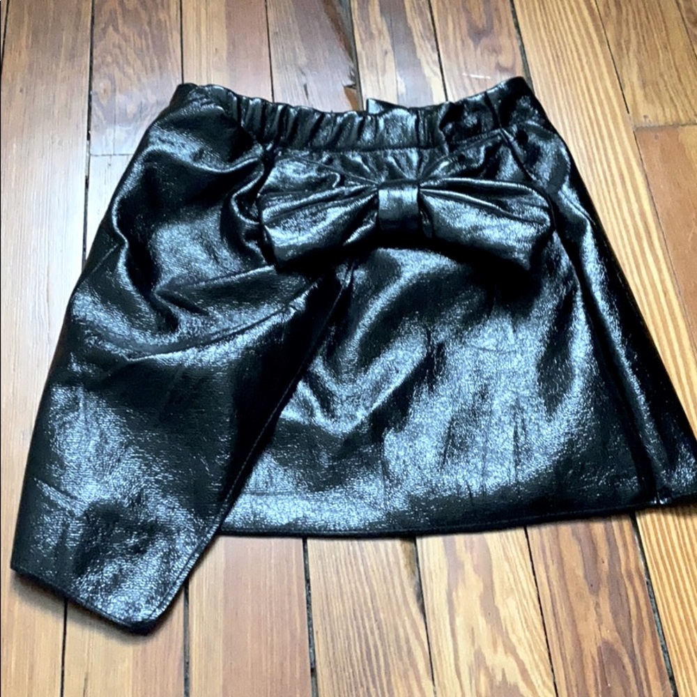 River Island Girls Glossy Patent Mini Skirt sz 6